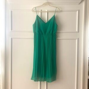 ASOS green pleated dress! Size 6! Spaghetti straps